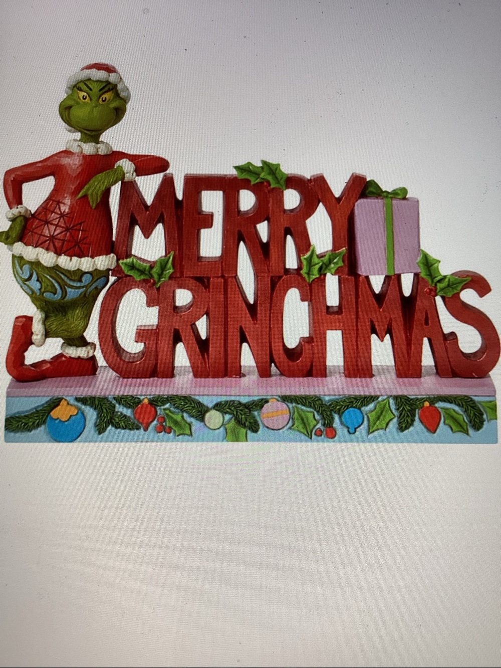 Jim Shore Merry Grinchmas Grinch Figurine New in box